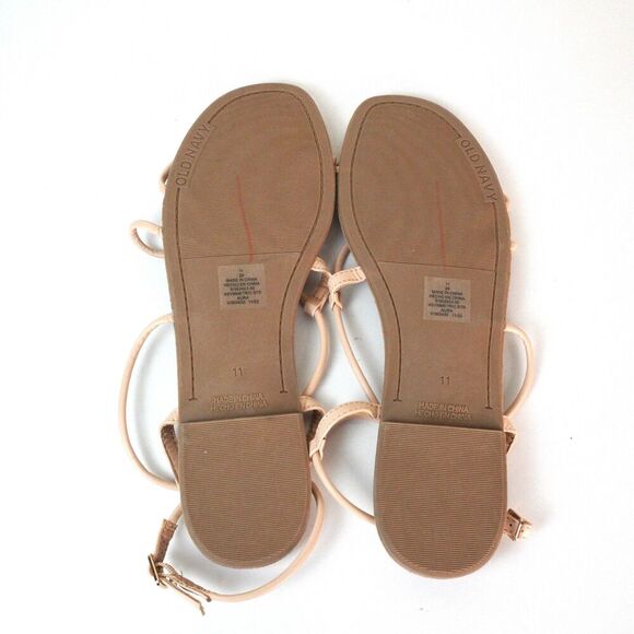 NWOB Old Navy Thin Strappy Sandal Sz 11 Beach Summer Nautical Vacation Cruise - Picture 5 of 6